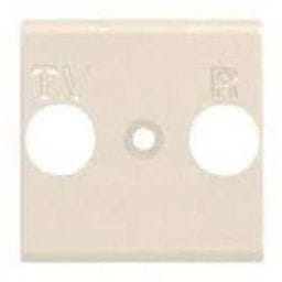 BTICINO Afdekplaat Radio/TV Magic - voor universeel stopcontact - 2 modules A5163/2