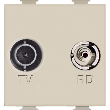 BTICINO Magic TV/R ctdoos kabelnetwerk Telenet 2 mod ivoor A5211M2C