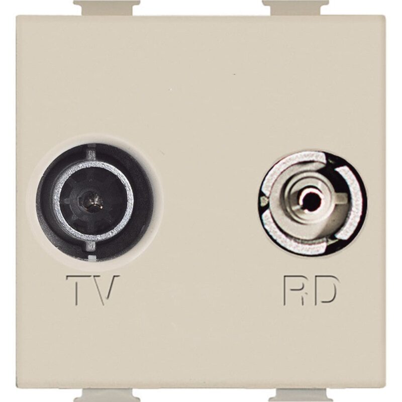 BTICINO Magic TV/R ctdoos kabelnetwerk Telenet 2 mod ivoor A5211M2C