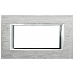 BTICINO Rechthoekige afdekplaat Axolute - geanodiseerd chroom - 4 modules - 150x95mm HA4804CR