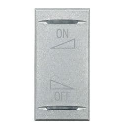 BTICINO Toets My Home voor Axolute - met symbool ON-OFF regeling - lichtgrijs HC4911AI