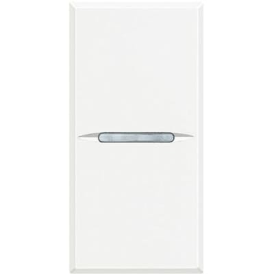 BTICINO Axolute - wisselsch axiaal 10A 1 module - wit HD4003AN
