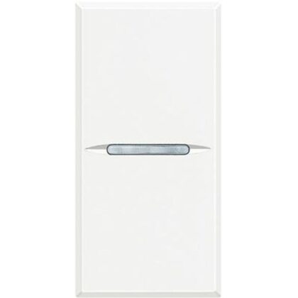 BTICINO Axolute - drukkn axiaal NO 1P 10A 1 module - wit HD4005AN