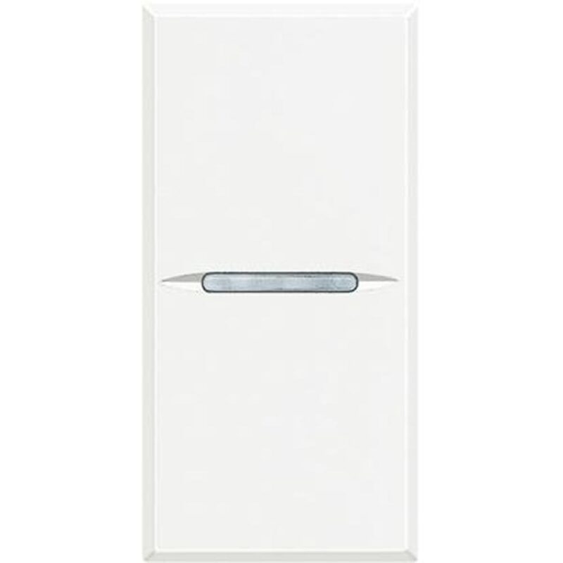 BTICINO Axolute - drukkn axiaal NO 1P 10A 1 module - wit HD4005AN