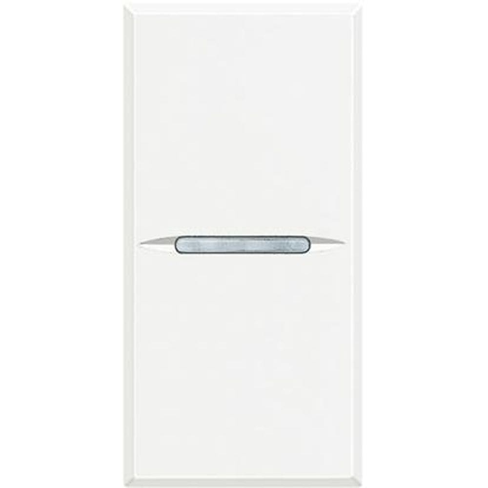 BTICINO Axolute - drukkn axiaal NO 1P 10A 1 module - wit HD4005AN