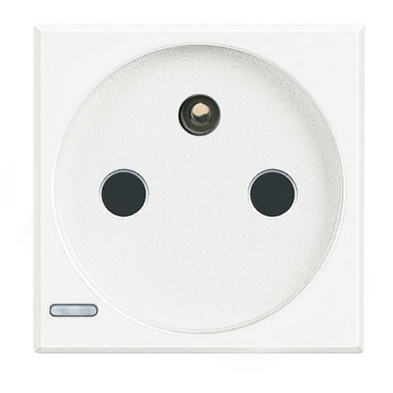 BTICINO Axolute ctdoos 2P+A 16A 250V steekklem 2 mod wit HD4142AN