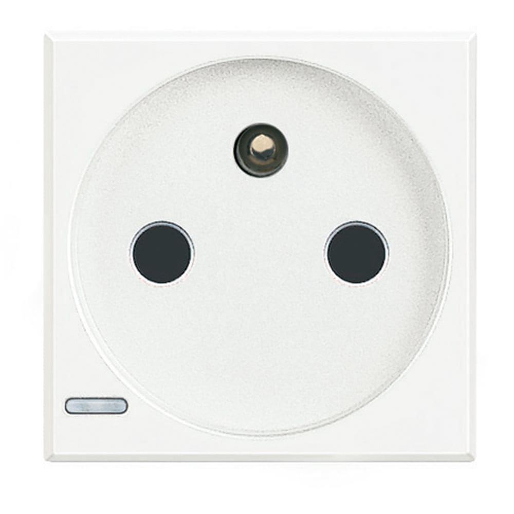 BTICINO Axolute ctdoos 2P+A 16A 250V steekklem 2 mod wit HD4142AN