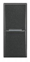 BTICINO Drukknop Axolute - 1P NG - 250 V - 10 A - donkergrijs - 1 module HS4034