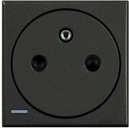 BTICINO Axolute vlakke ctds 2P+A 16A 250V - antraciet HS4142AF