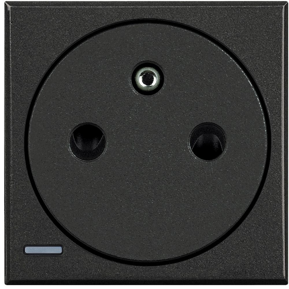 BTICINO Axolute vlakke ctds 2P+A 16A 250V -  antraciet HS4142AF