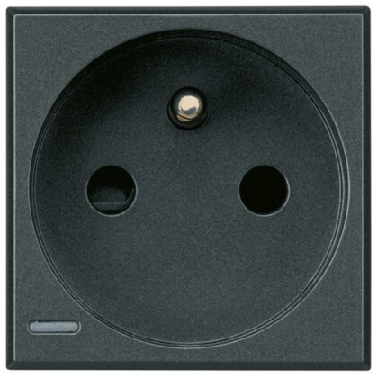 BTICINO Axolute ctdoos 2P+A 16A 250V steekkl. 2 mod antraciet HS4142AN