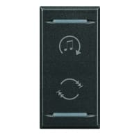 BTICINO Toets My Home voor Axolute - met symbool functies muziekdistributie- donkergrijs HS4911BF