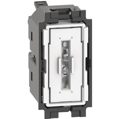 BTICINO Living NOW wisselschakelaar 10AX- steekklemmen-samenstelbaar- 1 module K4003A
