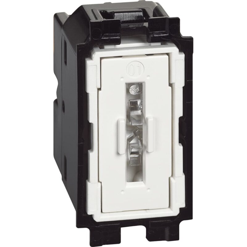 BTICINO Living NOW drukknop 10AX steekklemmen-samenstelbaar- 1 module K4005A