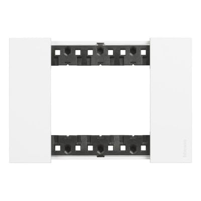 BTICINO Living Now afdekplaat 3 modules wit voor houder ref K4703 KA4803KW