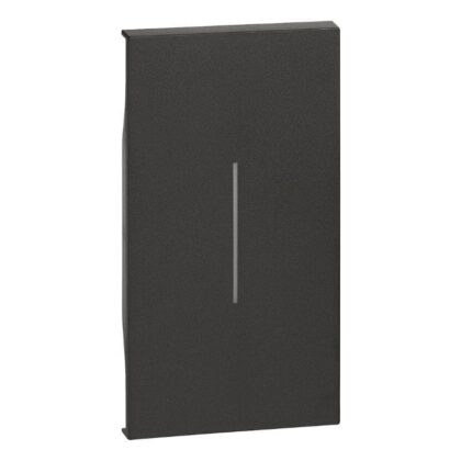 BTICINO Living Now standaard toets zwart 2 modules voor bedieningen KG01M2