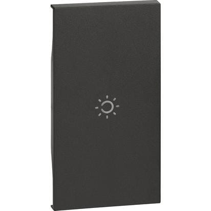 BTICINO MyHome_Up - Toets opstaan 2 modules Living Now zwarte kleur KG01MH2A