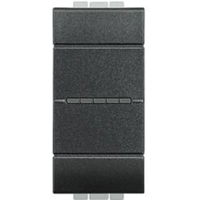 BTICINO LL - wisselsch axiaal 10A 1 module - antraciet L4053AN