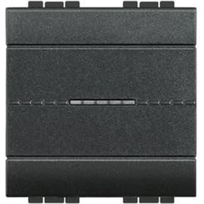 BTICINO LL - wisselsch axiaal 10A 2 modules - antraciet L4053M2AN