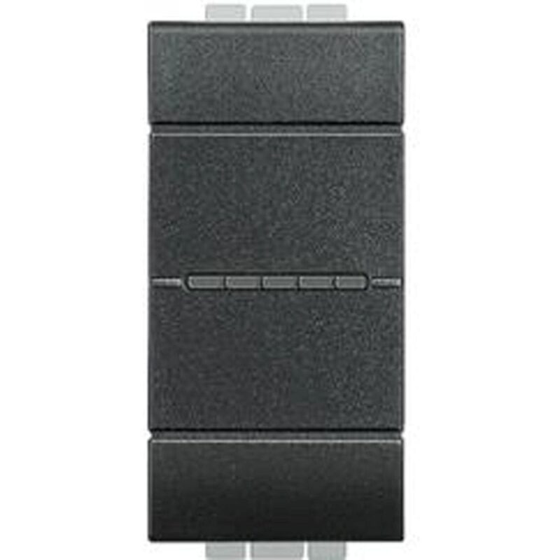 BTICINO LL - drukknop axiaal NO 10A 1 module - antraciet L4055AN