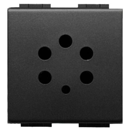 BTICINO Stopcontact Living Belgacom - 5-pins aansluiting - 2 modules L4237