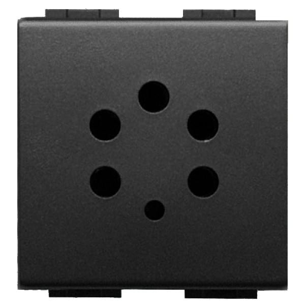 BTICINO Stopcontact Living Belgacom - 5-pins aansluiting - 2 modules L4237