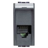 BTICINO Connector RJ 11 Living type K10 voor telefoon - stekker 2841/2 - 1 module L4258/11N