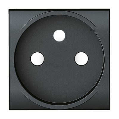 BTICINO LL-Sierplaat ctdoos 2P+A antraciet - clipsbaar L4942S