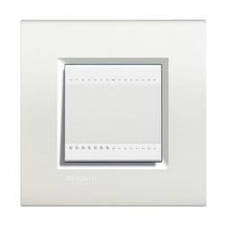 BTICINO LivingLight - Rechthoekige afdekplaat 2 modules wit LNA4802BI