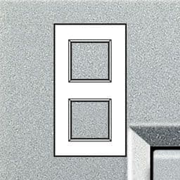 BTICINO LivingLight - Rechthoekige afdekplaat 2x2 modules 71mm Tech LNA4802M2TE