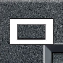 BTICINO LivingLight - Rechthoekige afdekplaat 4 modules antraciet LNA4804AR