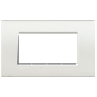 BTICINO LivingLight - Rechthoekige afdekplaat 4 modules wit LNA4804BI