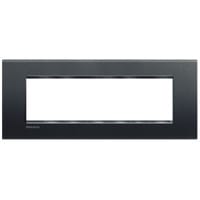 BTICINO LivingLight - Rechthoekige afdekplaat 7 modules antraciet LNA4807AR