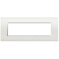 BTICINO LivingLight - Rechthoeckige afdekplaat 7 modules wit LNA4807BI
