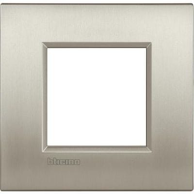 BTICINO LL-afdekplaat AIR 2mod geborsteld titaan LNC4802TIS