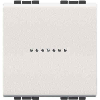 BTICINO LL - enkelp schak axiaal 10A 2 modules - wit N4051M2AN