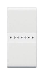 BTICINO LivingLight - axiaal wisselschakelaar 16AX 250V 1 module steekklemmen wit N4053A