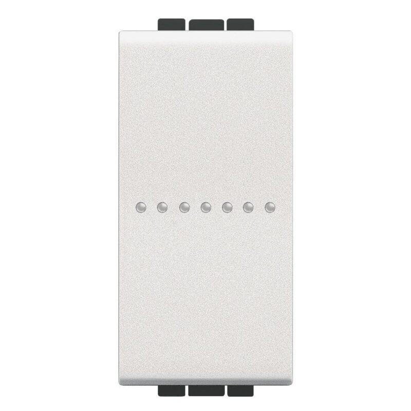 BTICINO LL - drukknop axiaal NO 10A 1 module - wit N4055AN