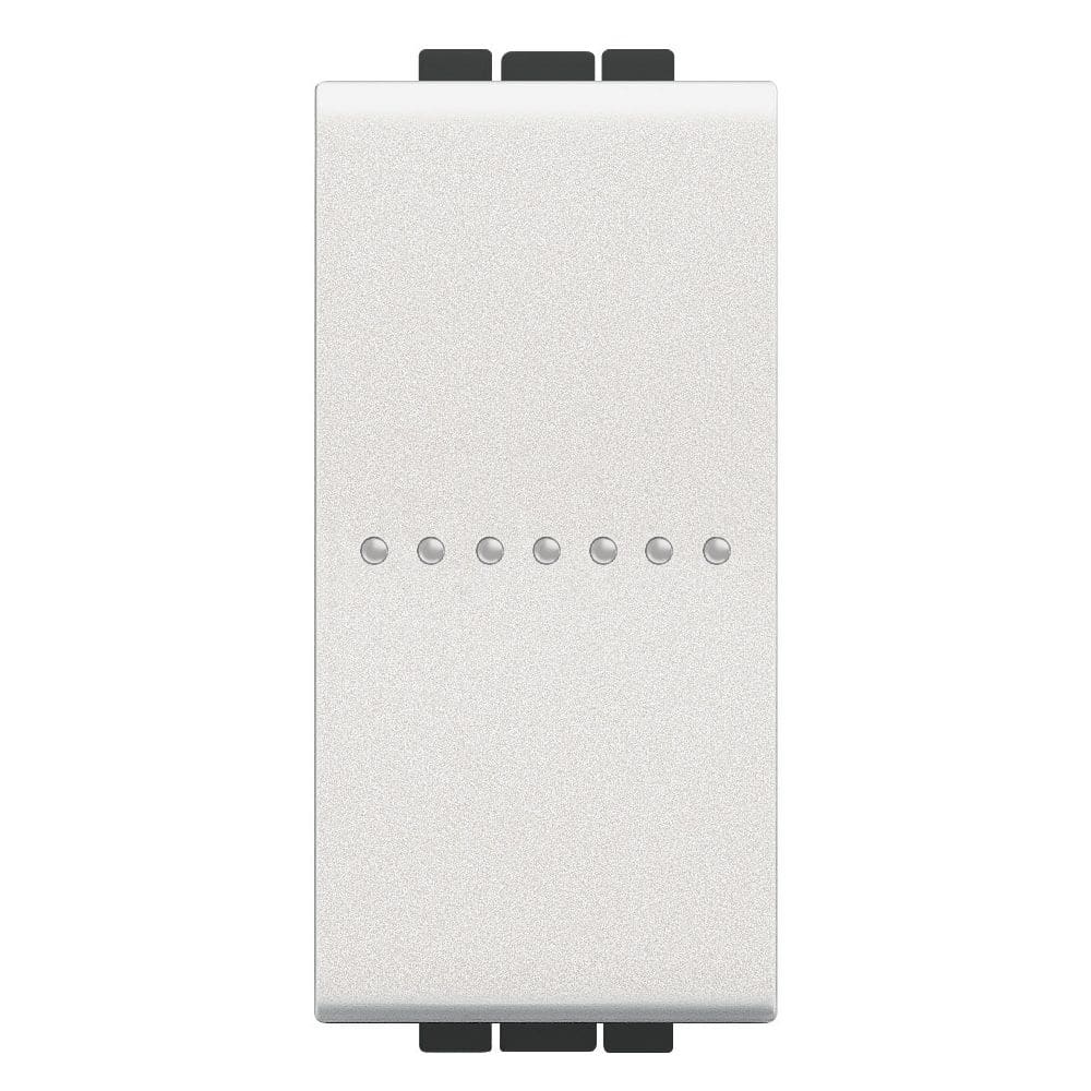 BTICINO LL - drukknop axiaal NO 10A 1 module - wit N4055AN