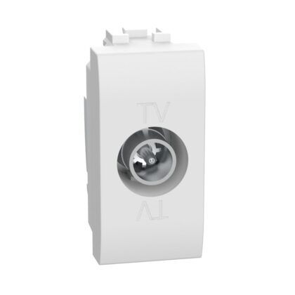BTICINO Living Light enkelvoudige contactdoos TV  coax Telenet gekeurd - 1 module - wit N4202DN