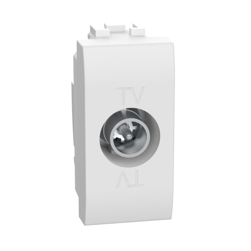 BTICINO Living Light enkelvoudige eindcontactdoos TV - 1 module - wit N4202P10N