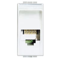 BTICINO Connector RJ 11 Light type K10 voor telefoon - stekker 2841/2 - 1 module N4258/11N