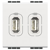 BTICINO LL lader 2xUSB 1500mA 2 mod wit N4285C2
