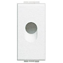 BTICINO Blinde afdekplaat Light - afgerond - met uitgang diameter 9mm - 1 module N4953
