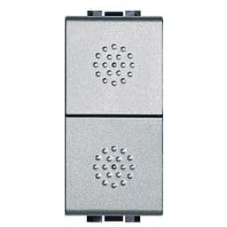 BTICINO Dubbele drukknop Light Tech - 10 A - 250 V - tweepolig - NO + NO NT4036
