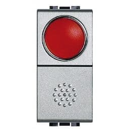 BTICINO Drukknop Light Tech - 10 A - 250 V - 1P - NO - met rode verstrooier NT4038R