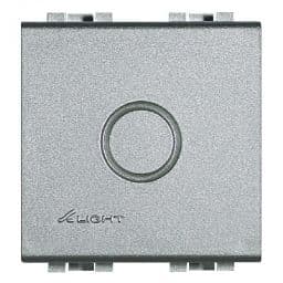 BTICINO Blindplaat Light Tech - afgerond - met uitdrukbare afsluiting diameter 14mm NT4951