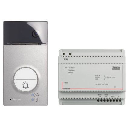 BTICINO Kit AVT Linea 3000 bestaande uit buitenpost (343081) en voeding (346050) SP20220834321