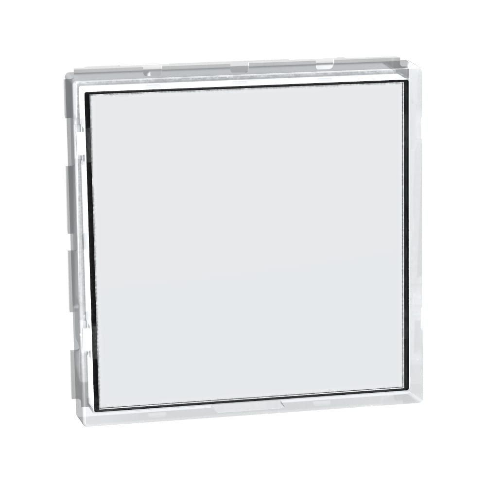 BTICINO LightN drukknop+etikethouder 2 mod - transparant Y4040