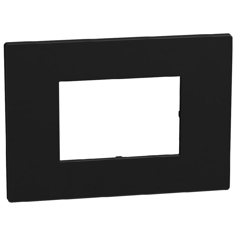 BTICINO LightN afdekplaat 3 mod zwart YA4803DD